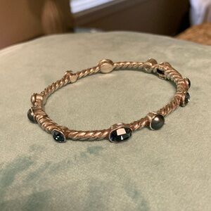 Brighton blue pearl and blue topaz stone bracelet